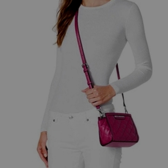 Michael Kors Selma Quilted Mini Crossbody Leather Purse - Picture 2 of 8